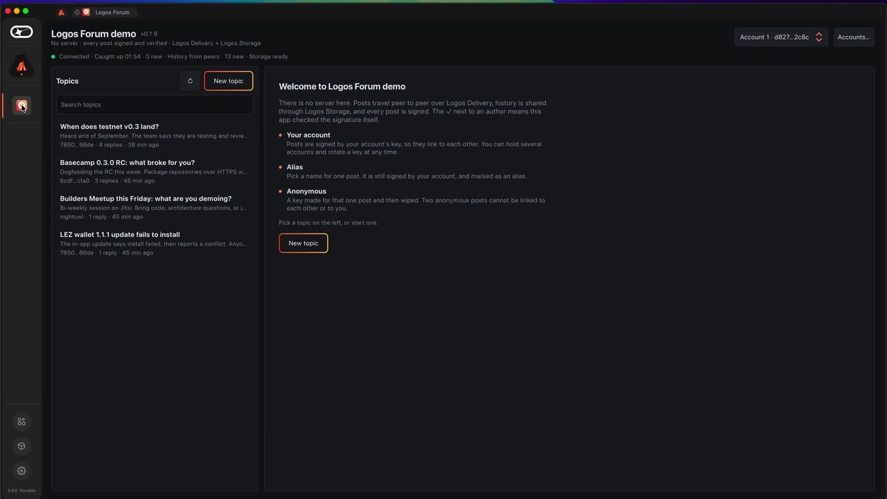 two real nodes, live sync